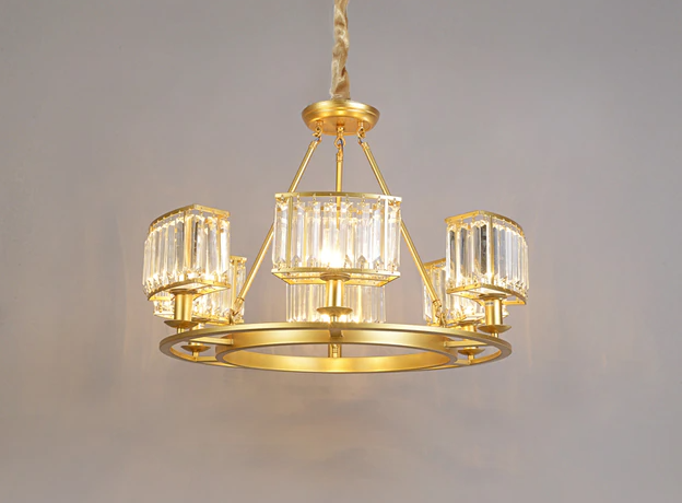 Kael Chandelier - 6 Lights - 30.7" x 18.9" / 78cm x 48cm - Level Decor