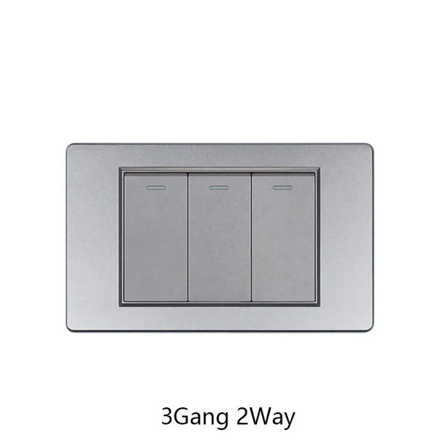 Yuki Universal Series LED Rocker Switch - 1-4 Gang, 2 Way, PC Panel