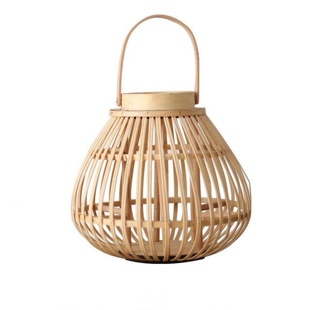 Alkaios Floor Lantern - B - Beige - 12.9" x 16.1" / 33cm x 41cm - Level Decor