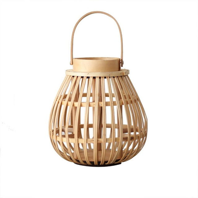 Alkaios Floor Lantern - A - Beige - 9.8" x 13.7" / 25cm x 35cm - Level Decor
