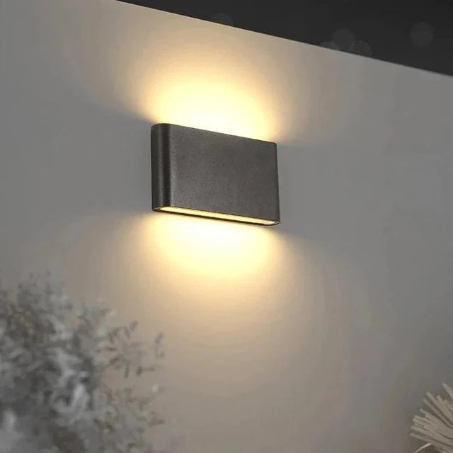 Bastian Outdoor Wall Lamp - B - Waterproof - White - 4.4" x .1.1" x 3.5" / 11.4cm x 2.4cm x 9cm - 6W / Warm White (3200K) - Level Decor