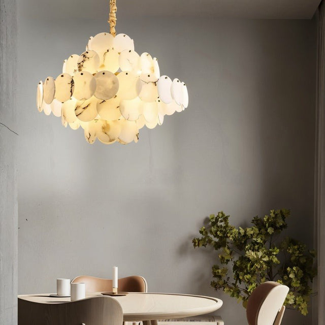 Bouclé Chandelier
