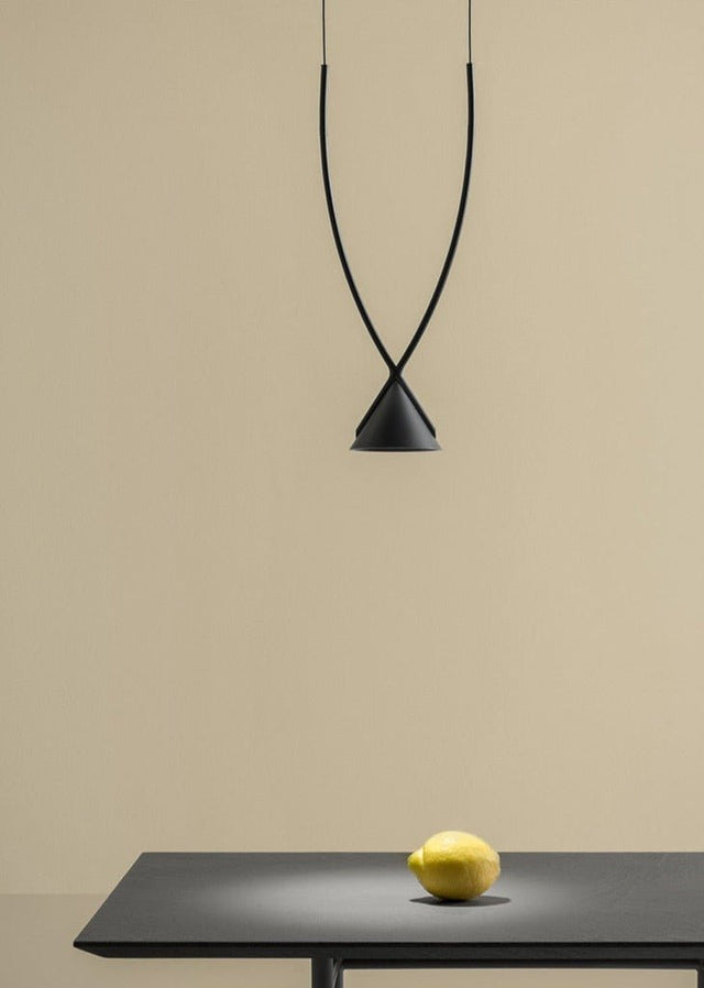 Celeste Pendant Light - 1 Head - 3.5" x 14.6" / 9cm x 37cm - 5W / Warm White - No Remote - Level Decor