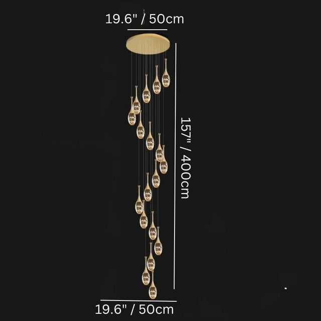 Luminique Cascade Chandelier
