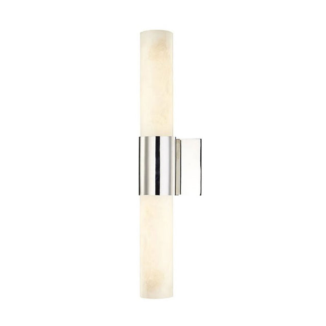 Cielo Alabaster Wall Sconce - Polished Nickel - Level Decor