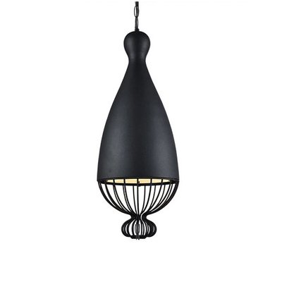 Amélie Pendant Light - A - Black - Small - 6.3" x 20.5" / 16cm x 52cm - Level Decor