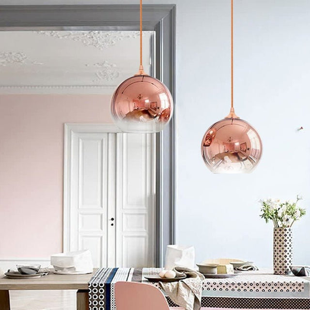 Zlata Pendant Light - Rose gold / 5.9" / 15cm - Level Decor
