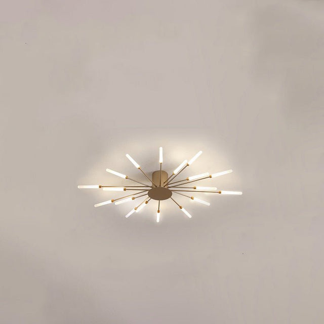 Pinnacle Chandelier - 18 Heads - Gold - 31.5" x 3.5" / 80cm x 9cm - 36W - Level Decor