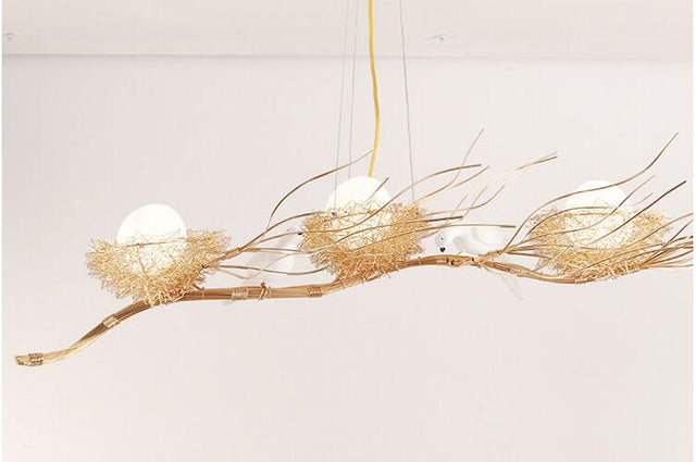 Gabriel Chandelier - C - 51.2" x 27.6" x 9.8" / 130cm x 70cm x 25cm / 51-60W / Gold - Level Decor