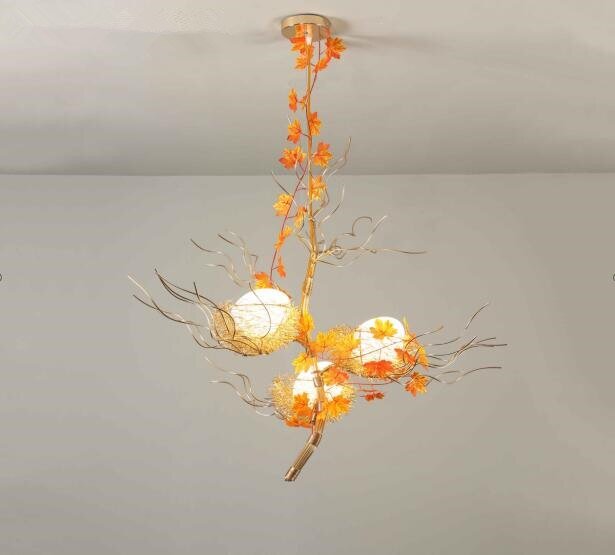 Gabriel Chandelier - M - 27.6" x 33.5" / 70cm x 85cm / 51-60W / Gold - Level Decor