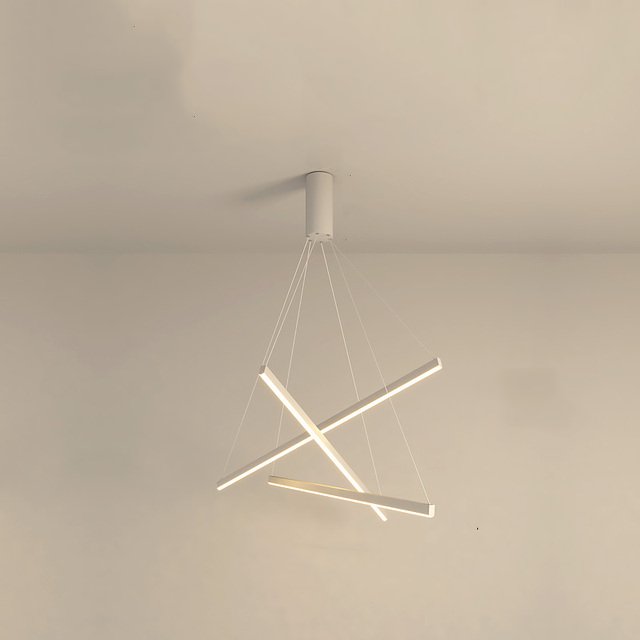 Isidore Chandelier - 3 Heads - White - 23.6" / 60cm - 30W / Warm White (3000K) - Level Decor