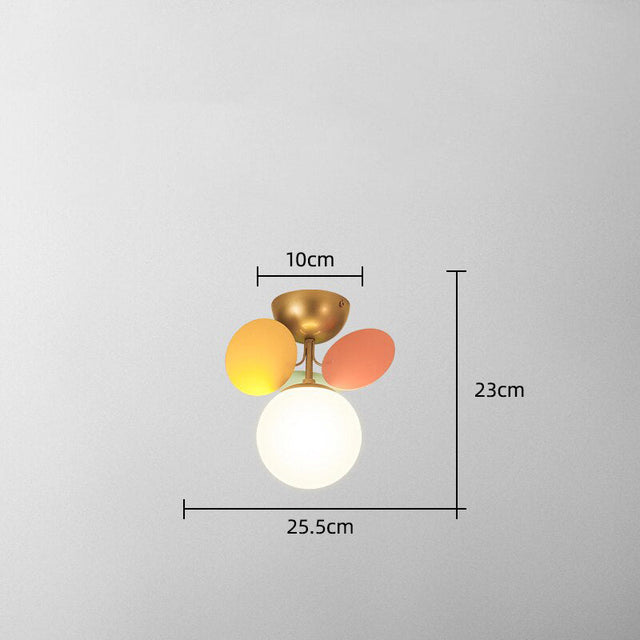 Mila Chandelier - 1 Head - Colorful - 10" x 9" / 25cm x 23cm / Warm White 3000K - Level Decor