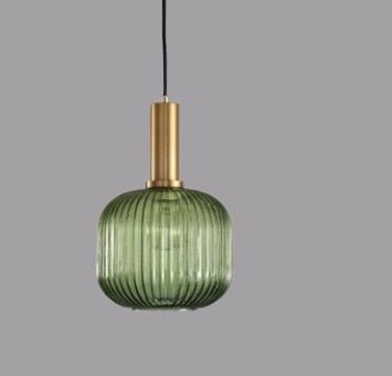 Ivanka Pendant Light - Green - 7.9" x 11.8" - 20cm x 30cm - Level Decor
