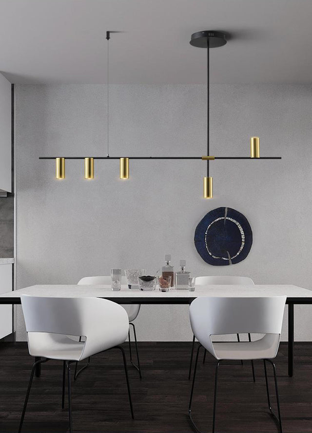 Gold/Black Modern Chandelier Lamp - Level Decor