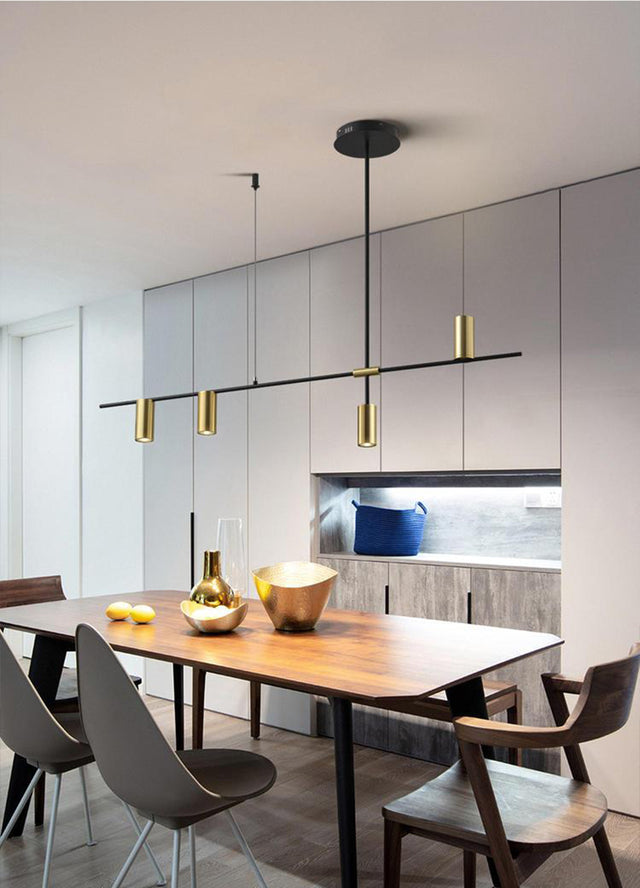 Gold/Black Modern Chandelier Lamp - Level Decor