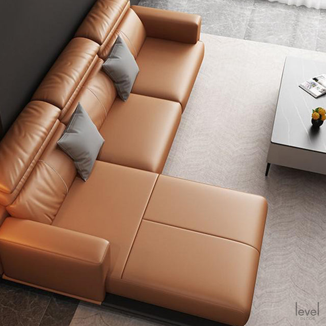 Romeo Italian Leather Sofa - Level Decor