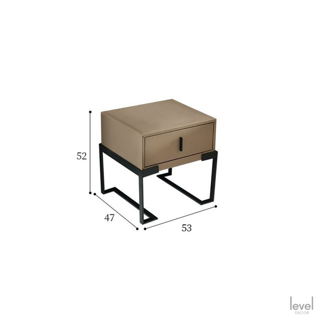 Jayden Italian Minimalist Leather Bed - Level Decor