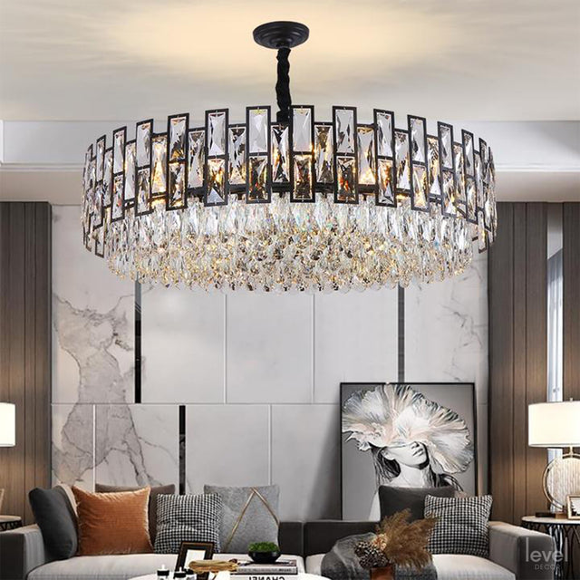 Metz Modern Crystal Chandelier - Level Decor