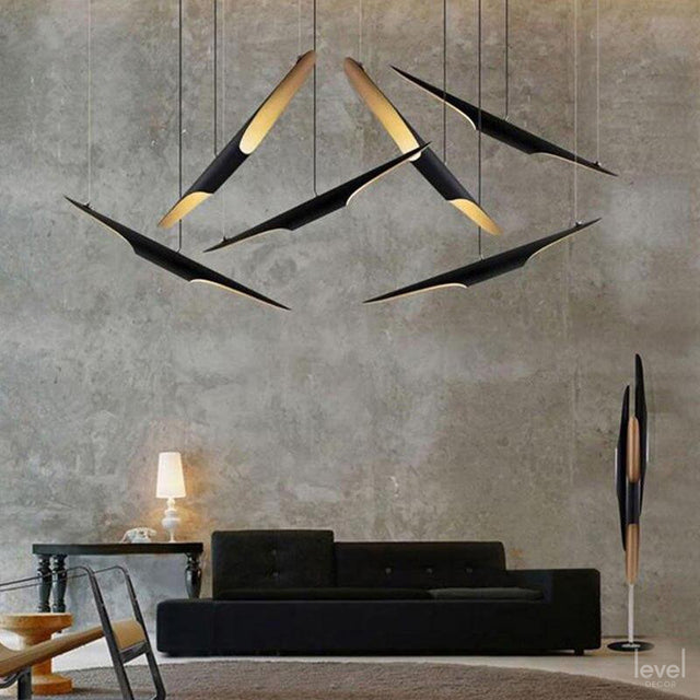 Bamboo Tube Chandelier - Level Decor