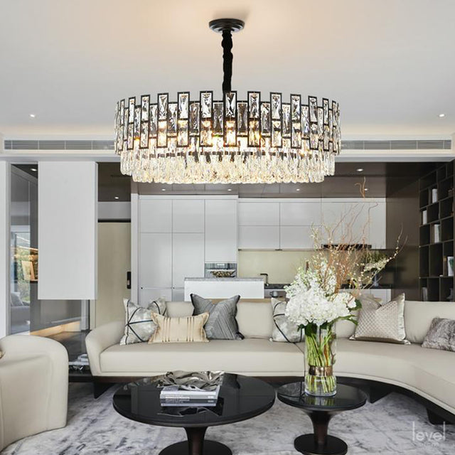 Metz Modern Crystal Chandelier - Level Decor