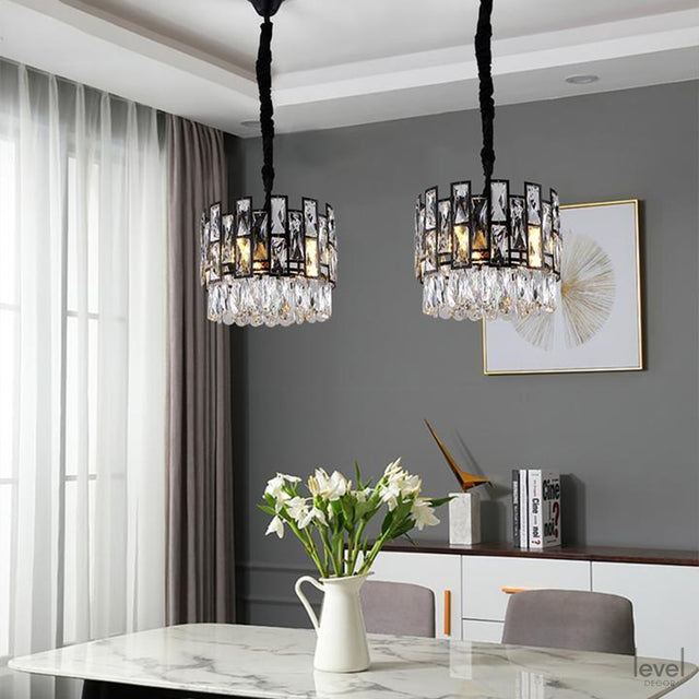 Metz Modern Crystal Chandelier - Level Decor