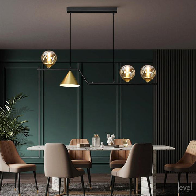 Alnön Nordic Glass Ball Chandelier - Level Decor