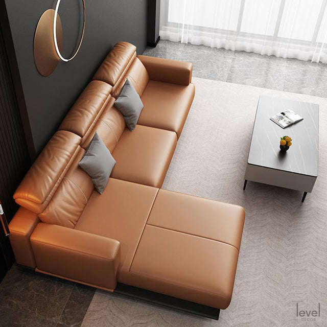Romeo Italian Leather Sofa - Level Decor