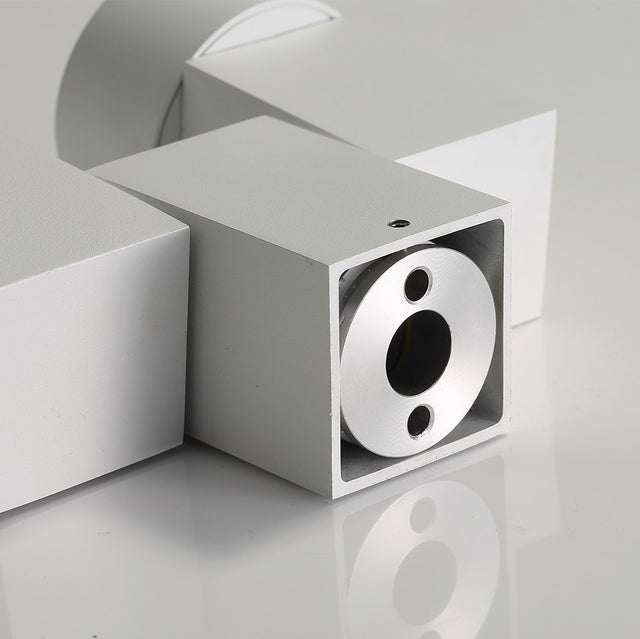 Adjustable Double Spotlight White/Black - Level Decor