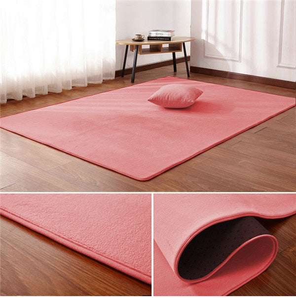Non-Slip Nordic Coral Velvet Rug - 2 / 40cm x 60cm - Level Decor