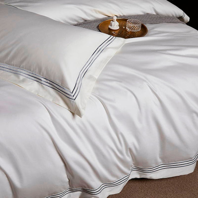 Classic Shae Egyptian Cotton Duvet Cover Set - Level Decor