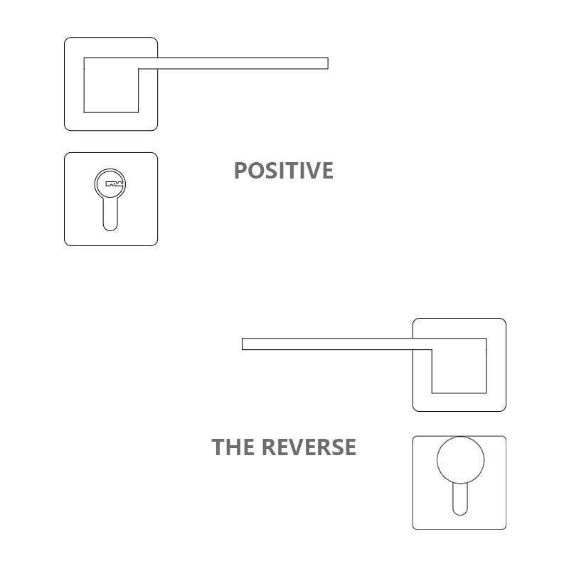 Space Folding Bedroom Door Handle with Lock Level Decor