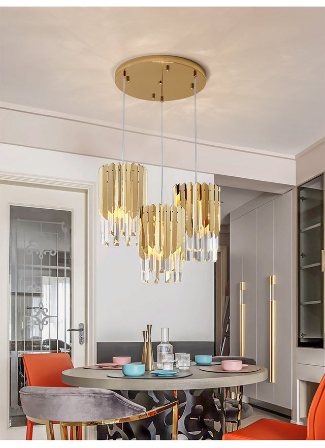 Tresor Crystal Modern LED Pendant Lights