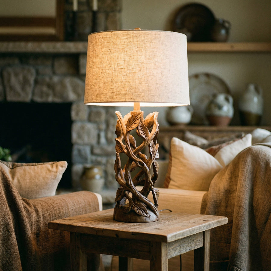 Wood Table Lamps
