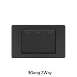 Yuki Universal Series LED Rocker Switch - 1-4 Gang, 2 Way, PC Panel