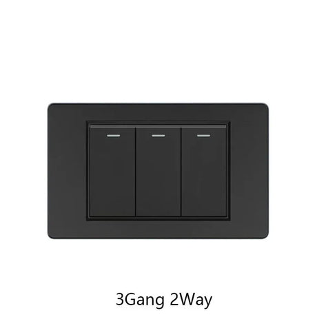 Yuki Universal Series LED Rocker Switch - 1-4 Gang, 2 Way, PC Panel