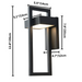 Helioq Outdoor Wall Lamp - 13.8" / 35cm - 10W / Warm Light 3000K - Level Decor