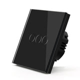 Hiroshi Black Glass EU Socket with USB Ports - Single, Double, Triple Outlets