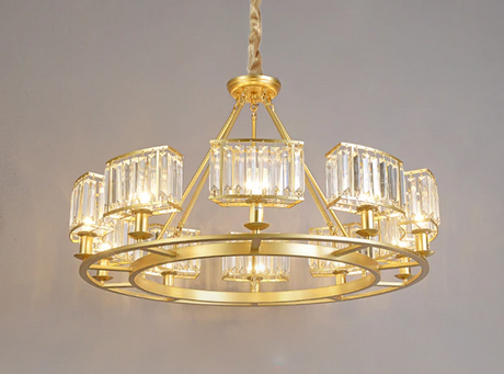 Kael Chandelier - 10 Lights - 37.4" x 21.7" / 95cm x 55cm - Level Decor