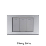 Yuki Universal Series LED Rocker Switch - 1-4 Gang, 2 Way, PC Panel