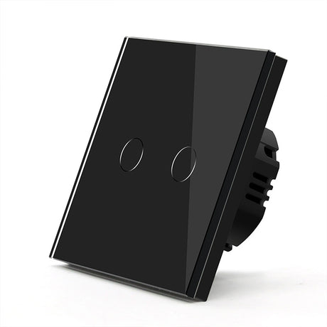 Hiroshi Black Glass EU Socket with USB Ports - Single, Double, Triple Outlets