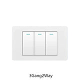 Yuki Universal Series LED Rocker Switch - 1-4 Gang, 2 Way, PC Panel