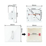 Nina Glass Panel LED Reset Button Switch - 1-4 Gang, 2 Way, 86x86mm