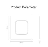 Rene Black Glass Push Button Switch with LED Indicator - 1-4 Gang, 1-2 Way