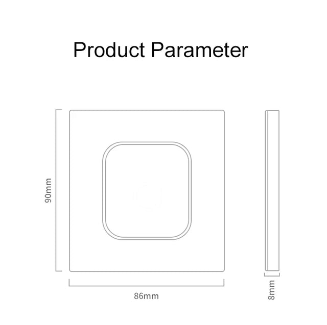 Rene Black Glass Push Button Switch with LED Indicator - 1-4 Gang, 1-2 Way