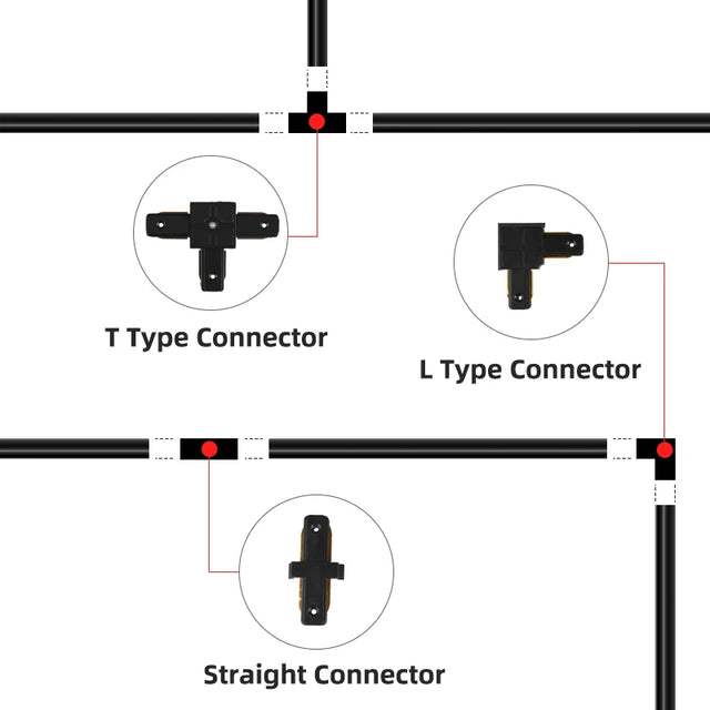 Track Light Rails & Accesorries