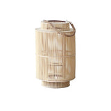 Lea Floor Lantern - Medium - Light Brown - 15.7" x 9.8" / 40cm x 25cm - Level Decor