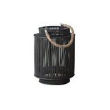 Lea Floor Lantern - Small - Chocolate - 11.8" x 8.6" / 30cm x 22cm - Level Decor