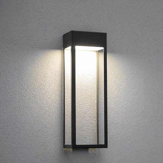 Elina Outdoor Wall Lamp - B - 5.9" x 3.9" x 13.7" / 15cm x 10cm x 35cm - 5W - Level Decor