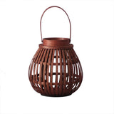 Alkaios Floor Lantern - A - Brown - 9.8" x 13.7" / 25cm x 35cm - Level Decor