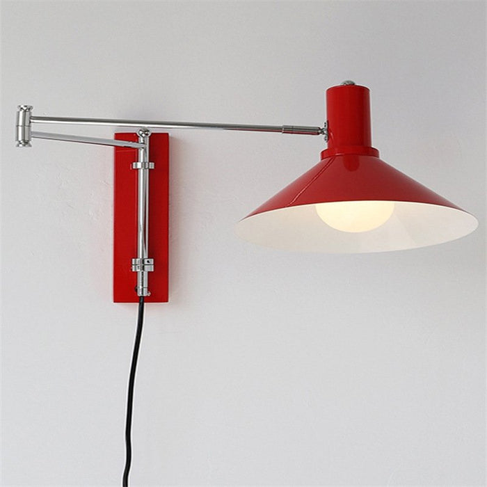 Adam Wall Lamp - Red - Plug in Electricity - Level Decor